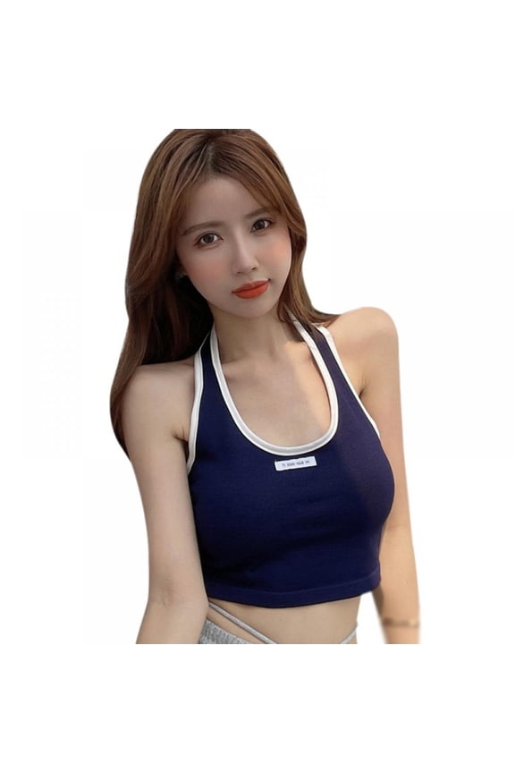 Women's Halter Knitted Camisole Tank Top