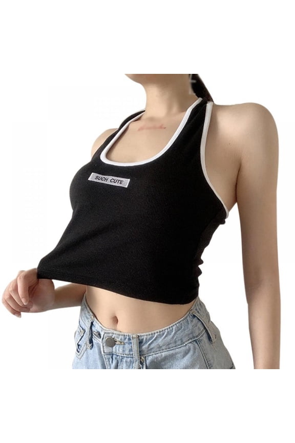 Women's Halter Knitted Camisole Tank Top