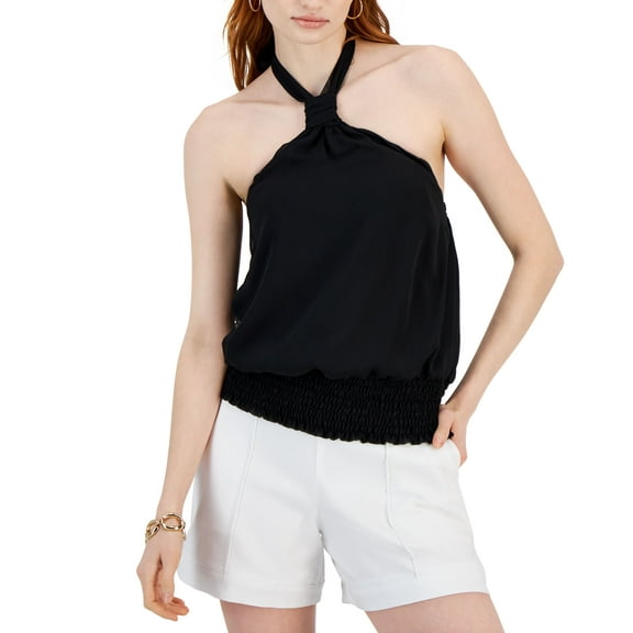 Women's Halter Top Deep Black L