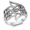 thumbnail image 1 of Women's Hand of God Ring .925 Sterling Silver Band Jewelry Female Male Unisex Size 9, 1 of 4