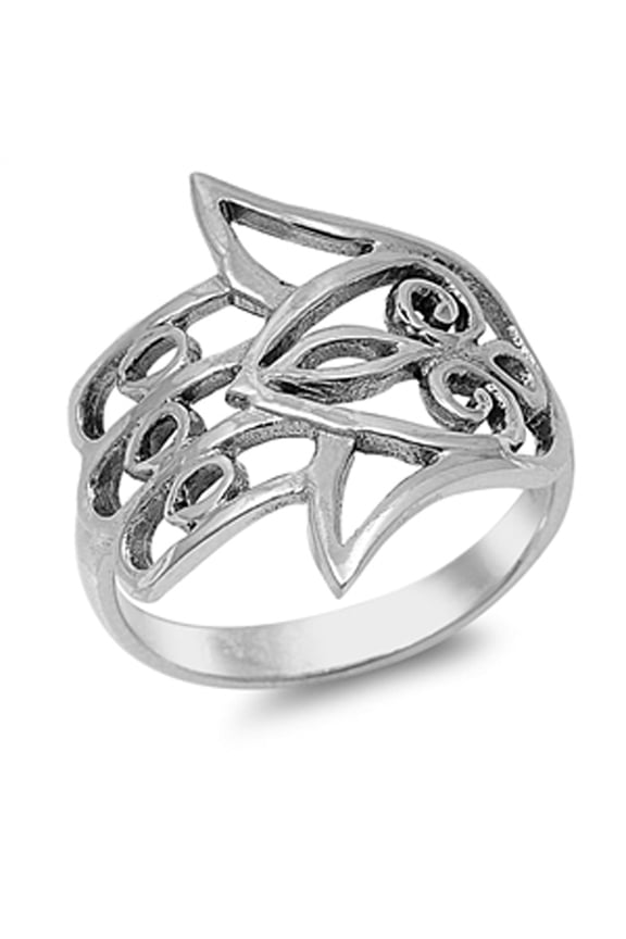 Women's Hand of God Ring .925 Sterling Silver Band Jewelry Female Male Unisex Size 9