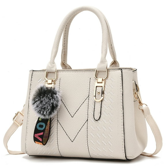 Women's Handbag Fashionable Large Capacity Women's Shoulder Bag with Pendant