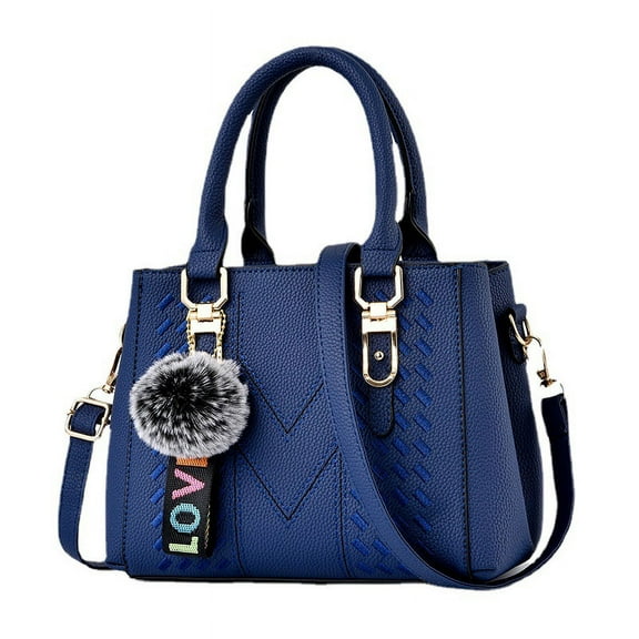 Women's Handbag Fashionable Large Capacity Women's Shoulder Bag with Pendant