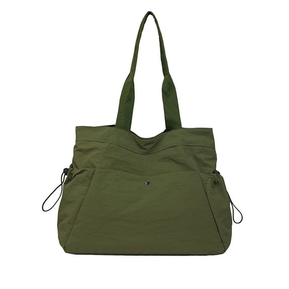 Women's Handbag With Multiple Pockets And Drawstring Designs Suitable For Travel Gym And Office Use Nylon Tote Bag Waterproof Backpack Large Capacity Sports Bag Drawstring Bag 16x13x6 Inches