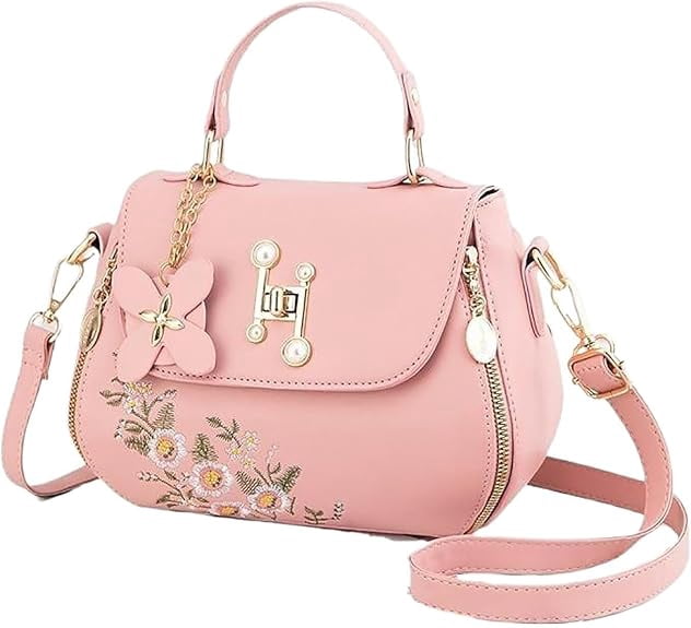 Women's Handbags and Purses Casual Messenger Embroidered Top Handle Satchel Trendy Work Crossbody Shoulder Bags