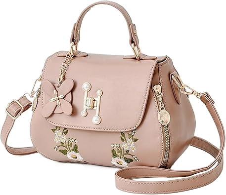 Women's Handbags and Purses Casual Messenger Embroidered Top Handle Satchel Trendy Work Crossbody Shoulder Bags