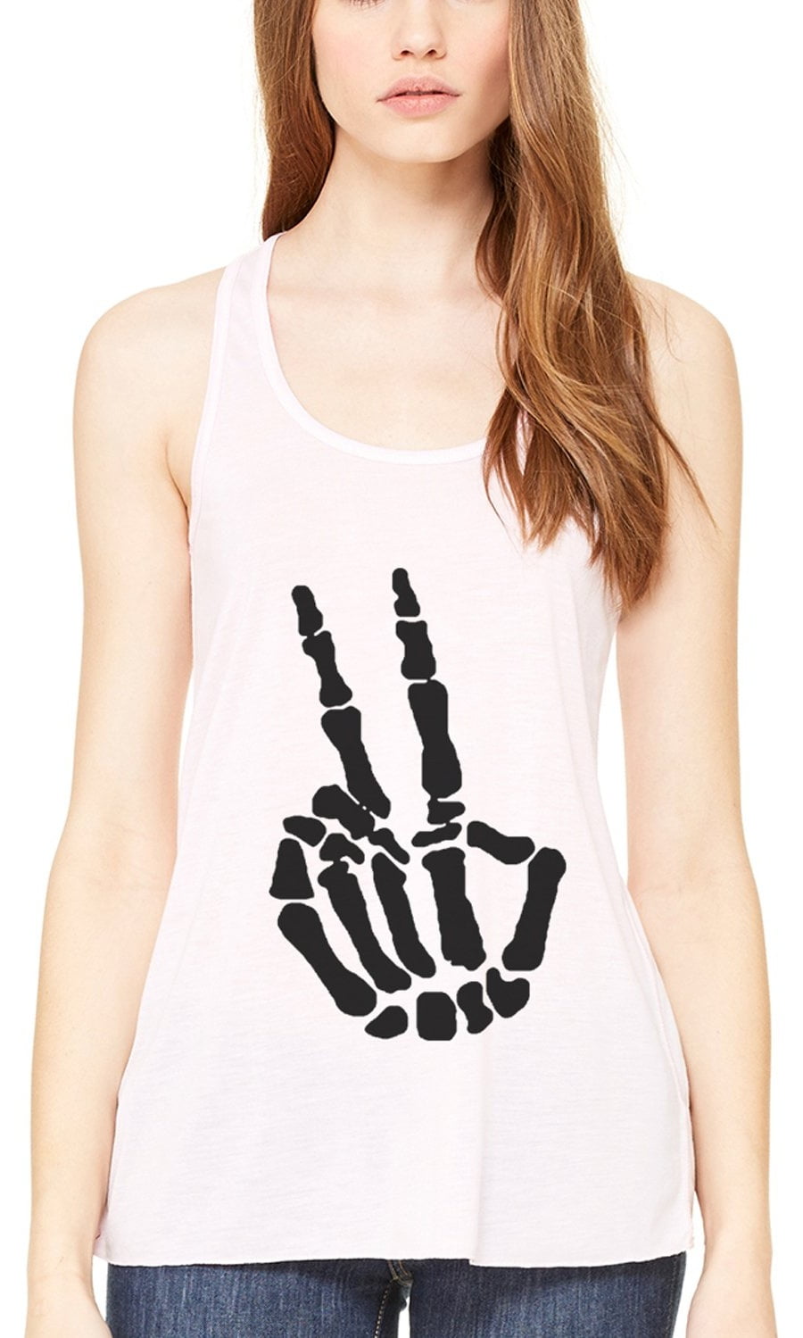 Women's Handbones Printed Flowy Racerback Tank Top