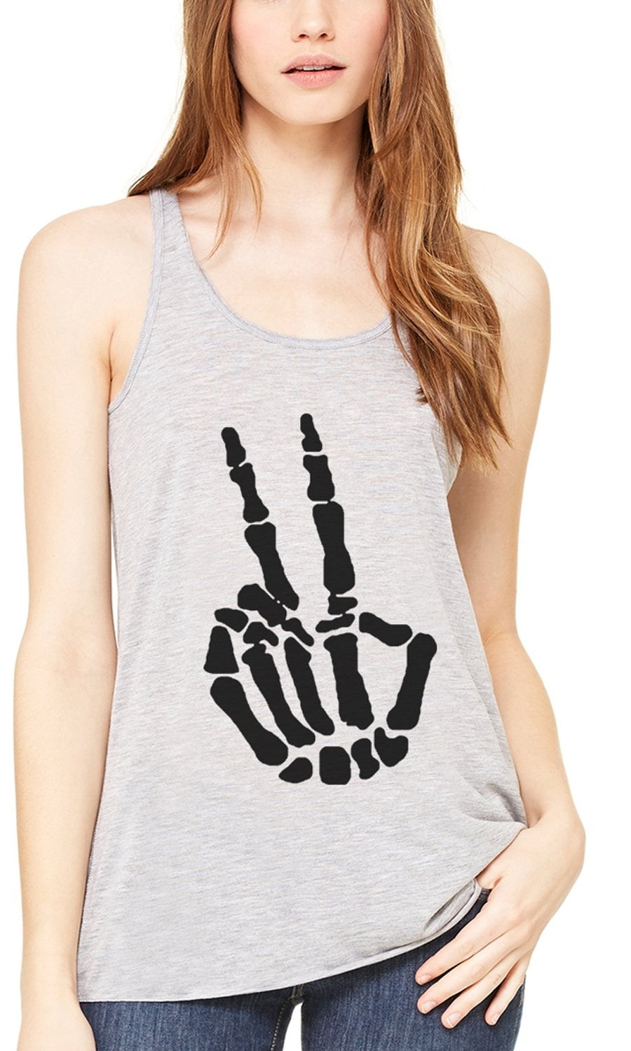 Women's Handbones Printed Flowy Racerback Tank Top