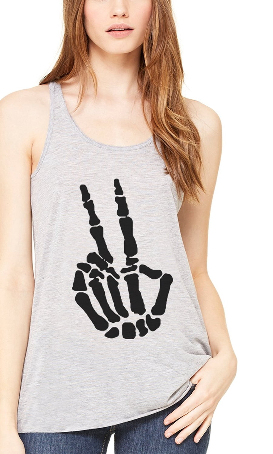 Women's Handbones Printed Flowy Racerback Tank Top