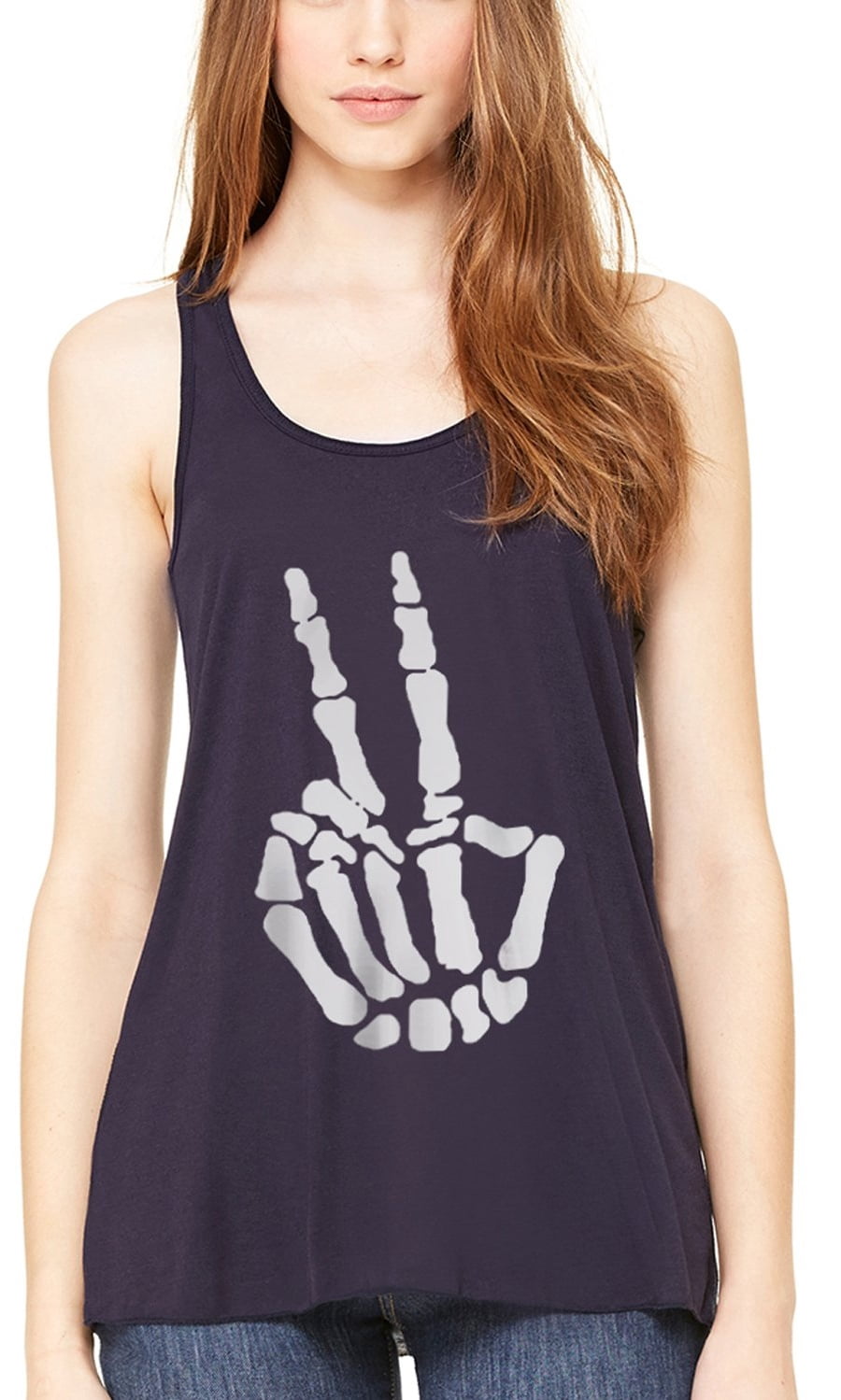 Women's Handbones Printed Flowy Racerback Tank Top