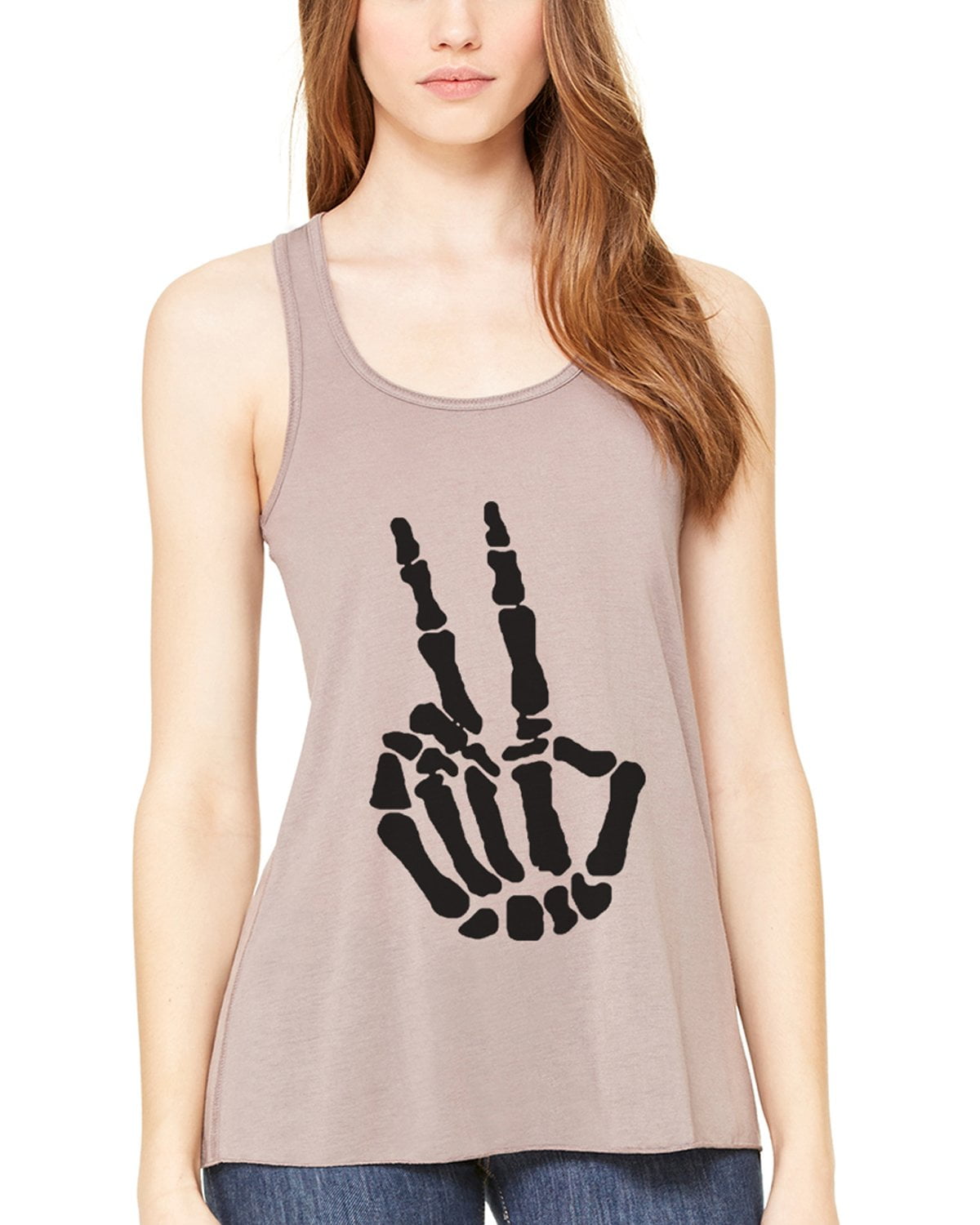 Women's Handbones Printed Flowy Racerback Tank Top