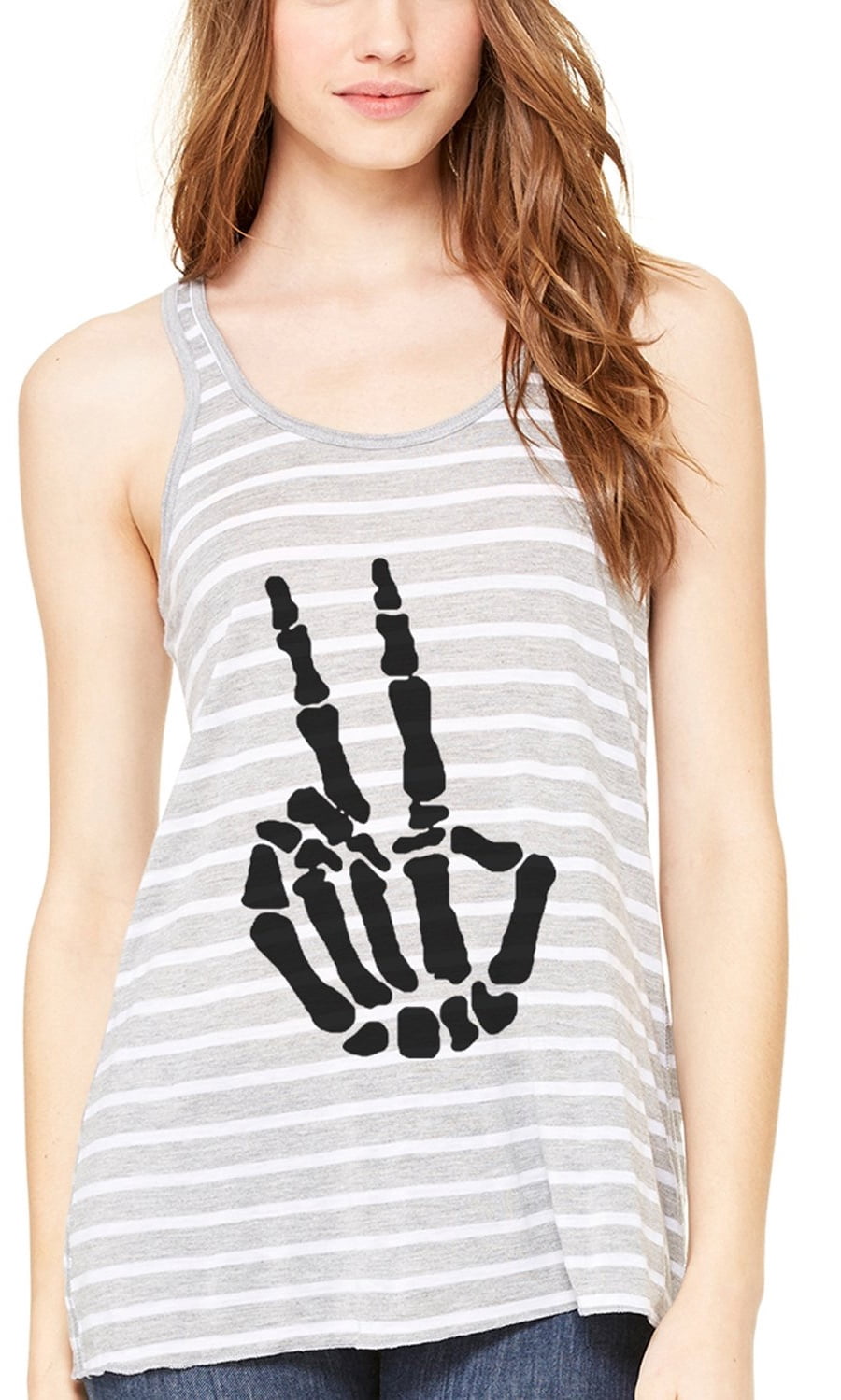 Women's Handbones Printed Flowy Racerback Tank Top