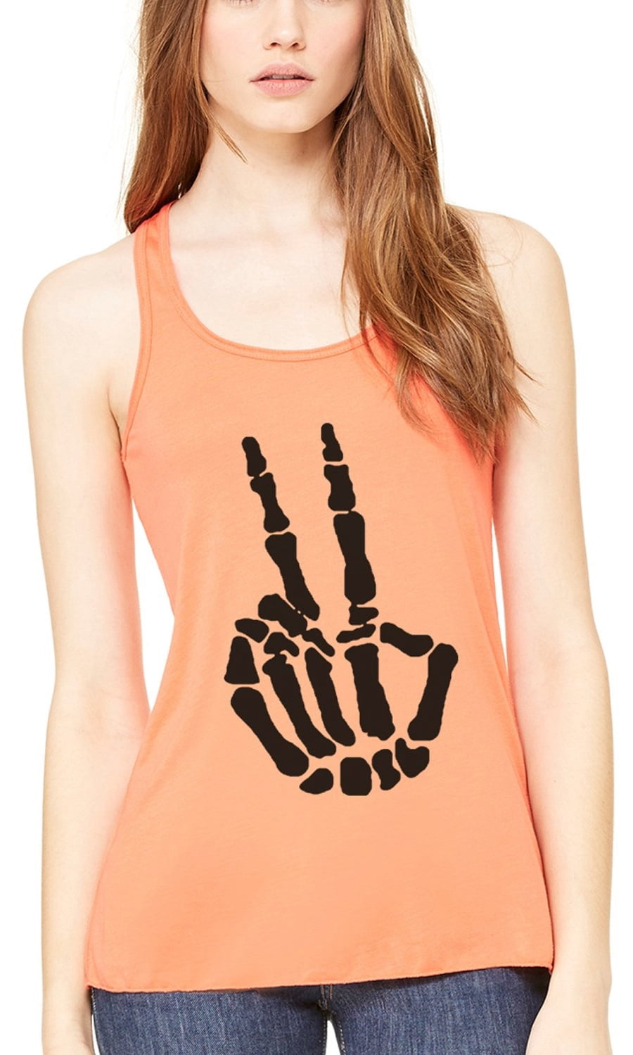 Women's Handbones Printed Flowy Racerback Tank Top