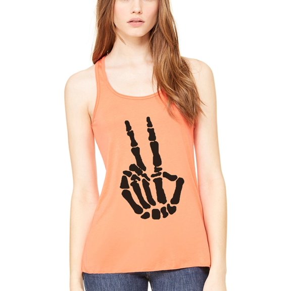 Women's Handbones Printed Flowy Racerback Tank Top