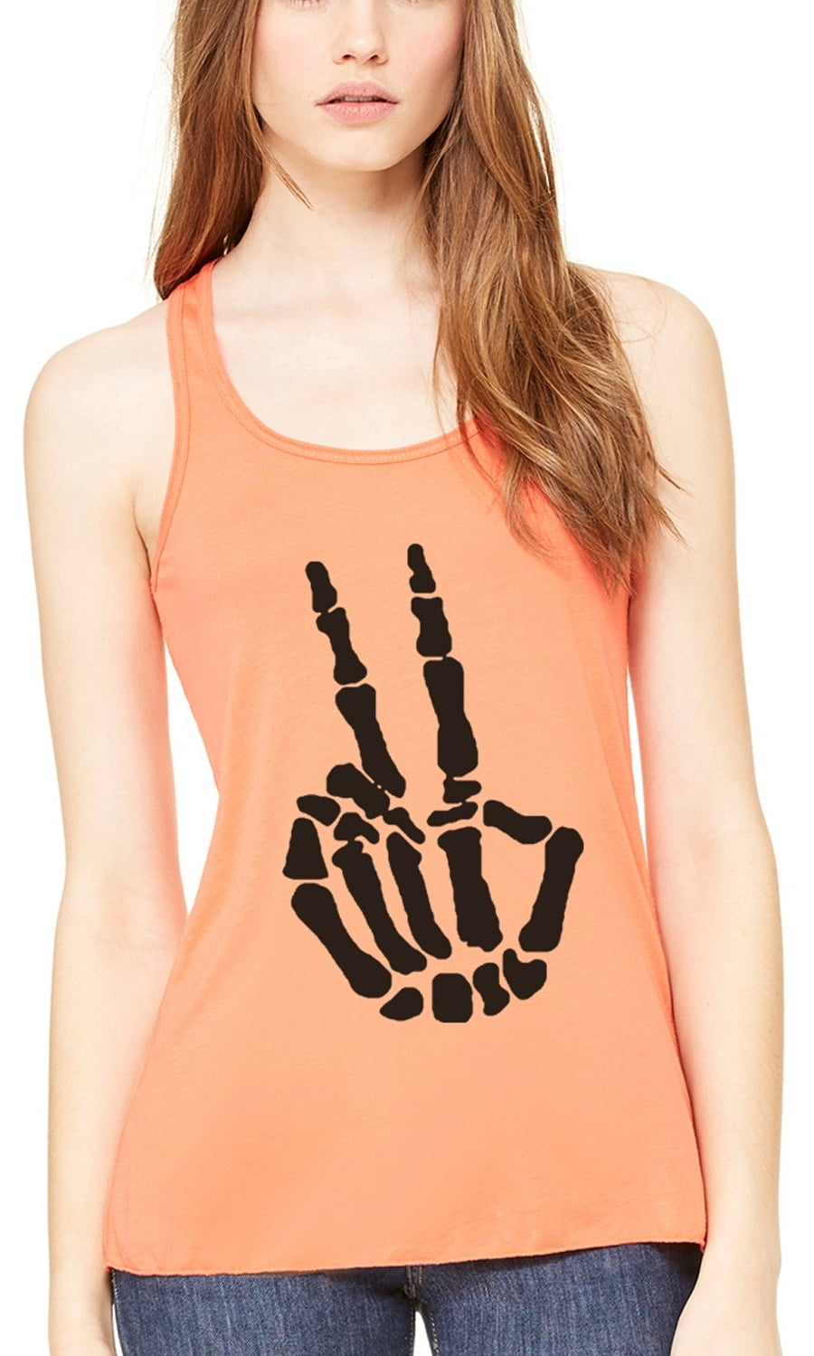 Women's Handbones Printed Flowy Racerback Tank Top