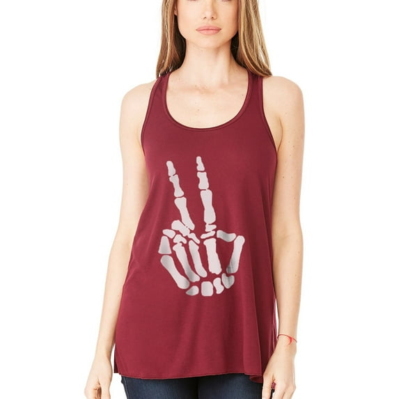 Women's Handbones Printed Flowy Racerback Tank Top