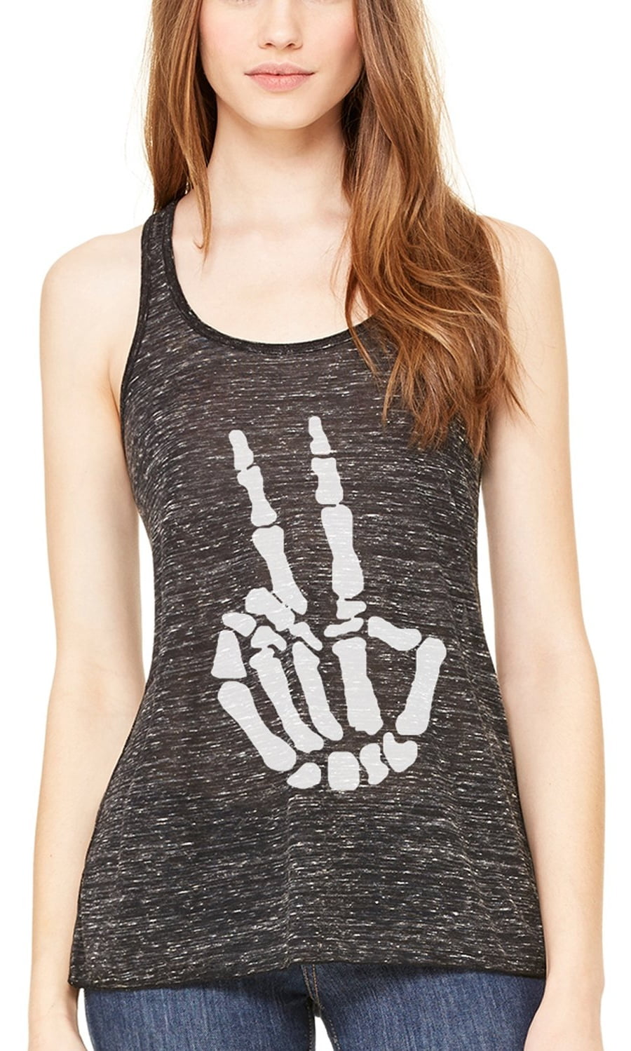 Women's Handbones Printed Flowy Racerback Tank Top