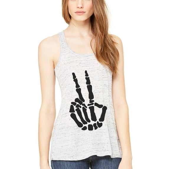 Women's Handbones Printed Flowy Racerback Tank Top