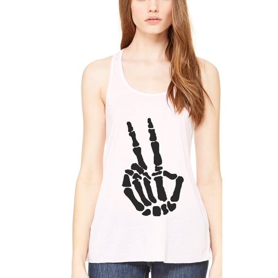 Women's Handbones Printed Flowy Racerback Tank Top