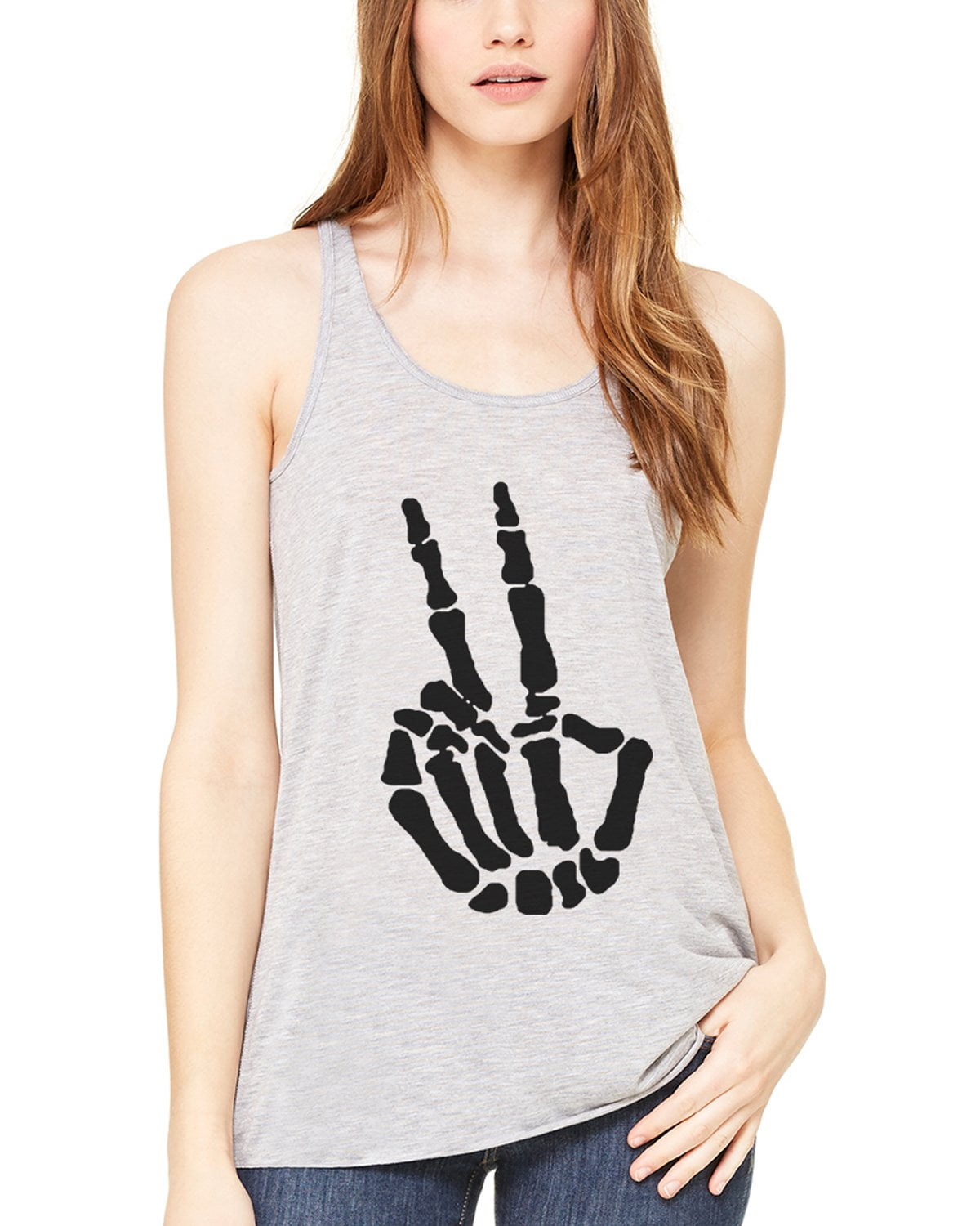 Women's Handbones Printed Flowy Racerback Tank Top
