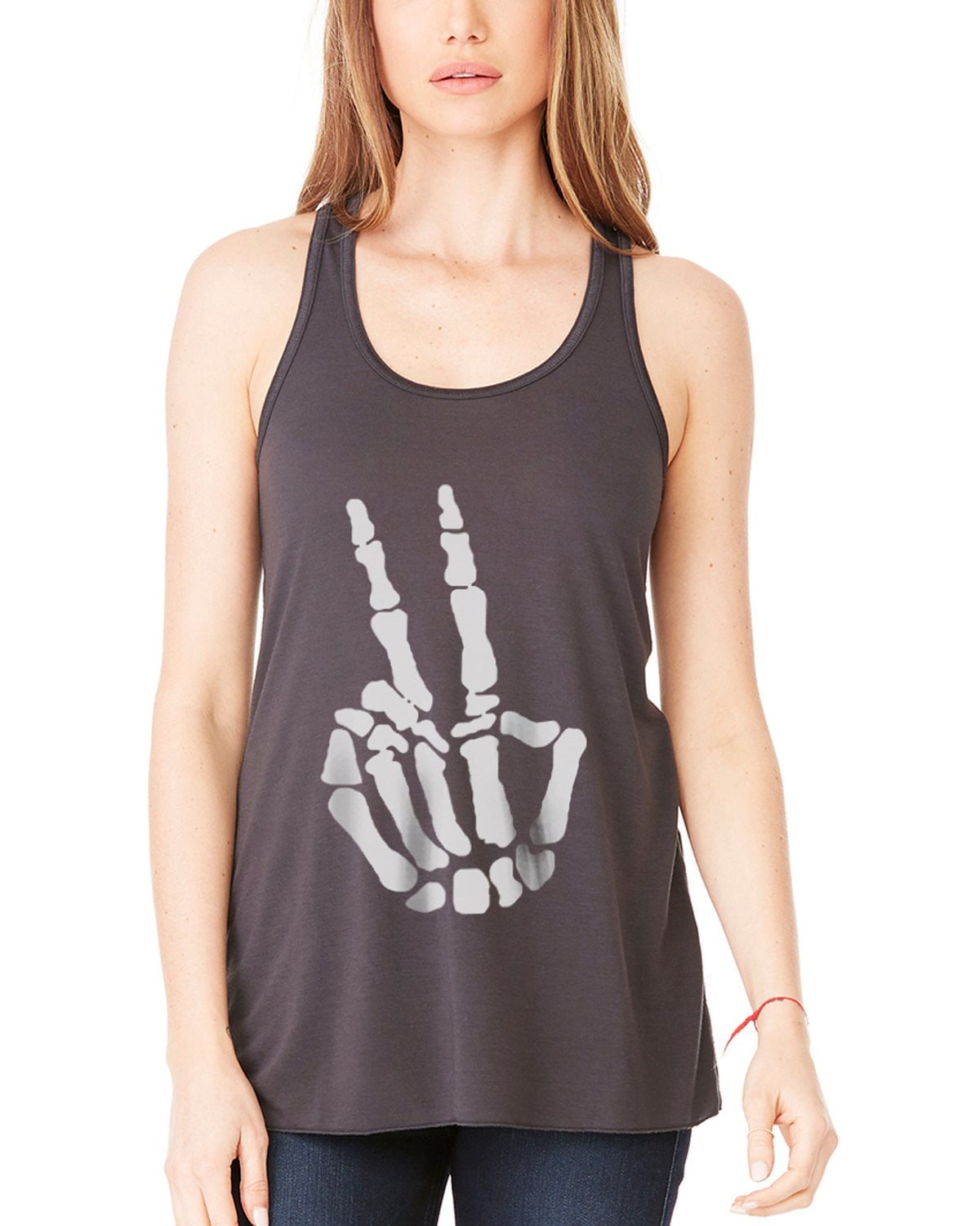 Women's Handbones Printed Flowy Racerback Tank Top