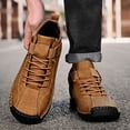 thumbnail image 1 of Women's Handmade Leather Orthopedic Comfy Shoes, Unisex Waterproof Orthopedic Adjustable Walking and Hiking Sneakers, Slip-On Soft Comfort Support Boots, 1 of 7