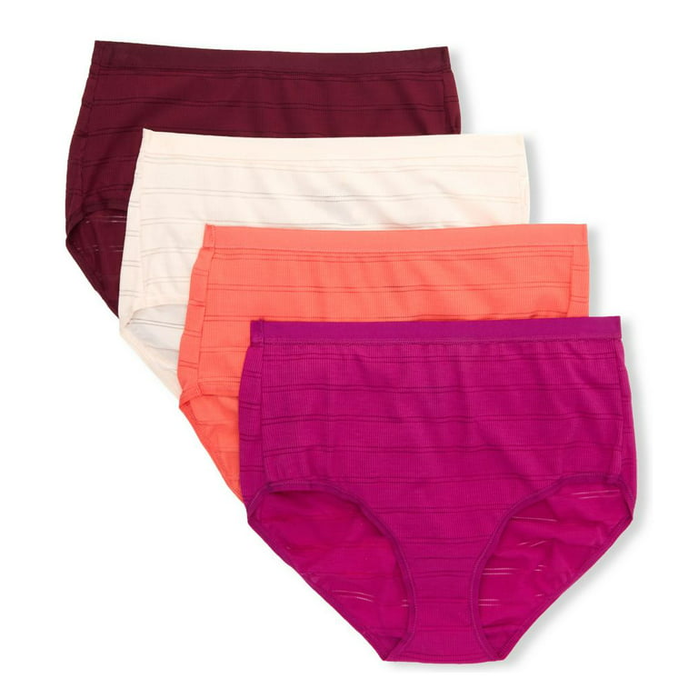 Women's Hanes 40CFF4 Ultimate ComfortFlex Fit Brief Panty - 4 Pack  (Cantaloupe Assorted 6)
