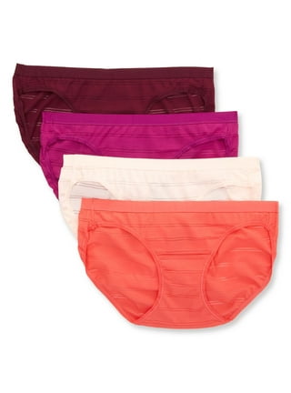 Hanes Ultimate Comfort Flex Fit Women's Bikini Underwear, 4-Pack