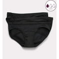 thumbnail image 1 of Women's Hanes 42FDL3 Comfort Period Light Bikini Period Panty - 3 Pack (BLK/BLK/BLK 6), 1 of 1