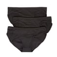 thumbnail image 1 of Women's Hanes 42FDL3 Comfort Period Light Bikini Period Panty - 3 Pack (BLK/BLK/BLK 7), 1 of 1