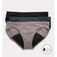 thumbnail image 1 of Women's Hanes 42FDL3 Comfort Period Light Bikini Period Panty - 3 Pack (WS/PCG/BLK 9), 1 of 1