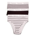 thumbnail image 1 of Women's Hanes 45UOHL Originals Stretch Hi-Leg Panty - 3 Pack (Concrete/BlackStripe XL), 1 of 3