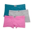 thumbnail image 1 of Women's Hanes 45VOBB Original Stretch Vintage Boxer Brief - 3 Pack (Magenta/Ocean/Concrete S), 1 of 1
