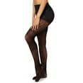 thumbnail image 1 of Women's Hanes® Art Deco Tights HG0015 Color: Black Size: SMALL, 1 of 2