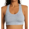 thumbnail image 1 of Women's Hanes DHS101 Seamless Racerback Sports Bra (Grey Heather Sport M), 1 of 1