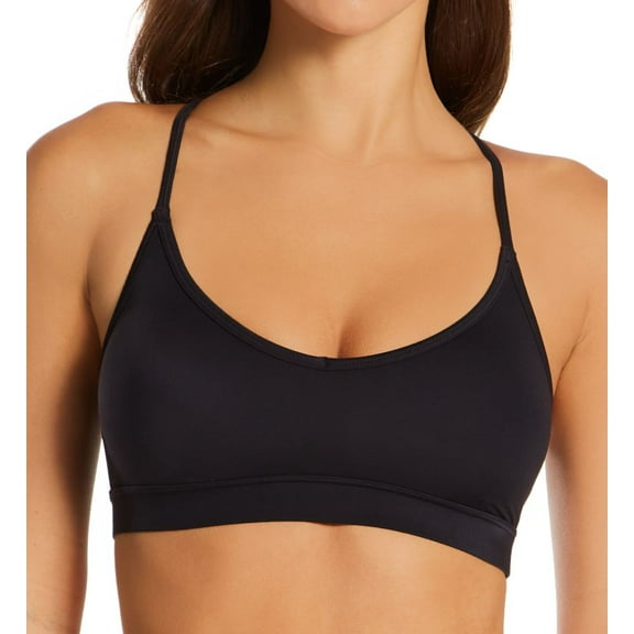 Women's Hanes DHY202 Authentic Cami Crop Bralette (Black L)