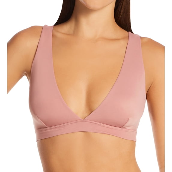 Women's Hanes DHY203 Authentic Triangle Pullover Bralette (Earthen Tan L (D/DD))