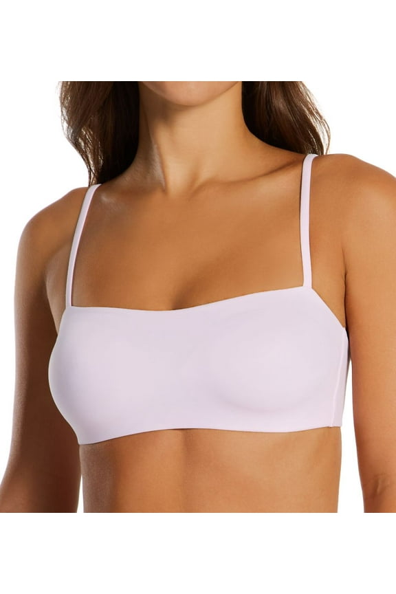 Women's Hanes DHY205 Authentic Bandeau Contour Bralette (Lilac Meringue L (D/DD))
