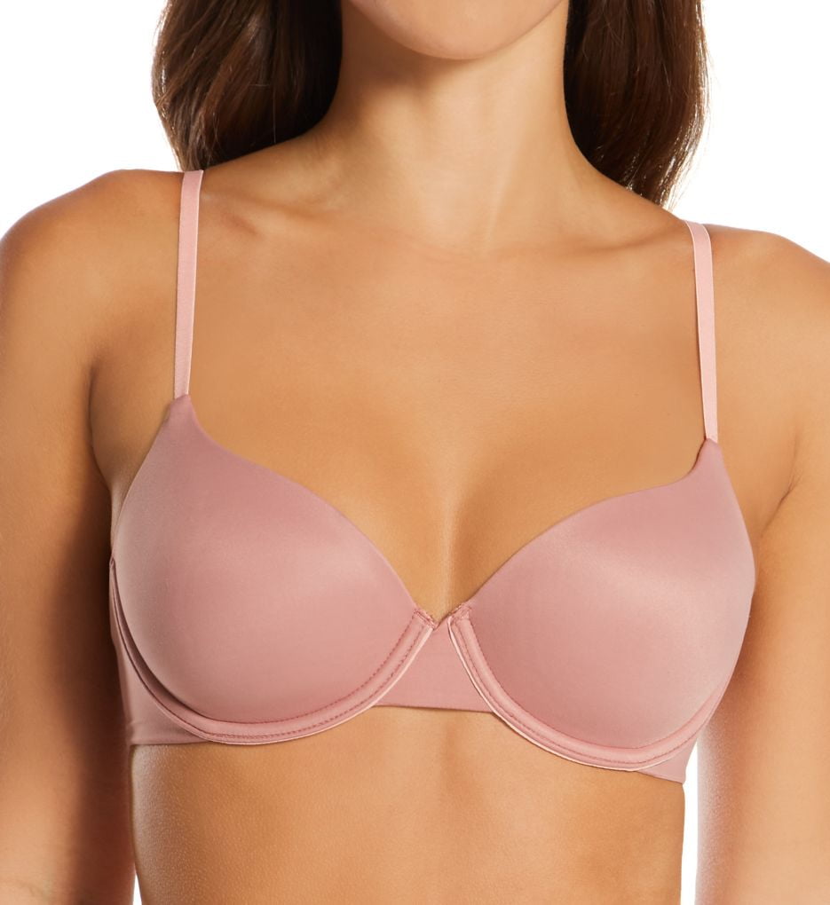 Women's Hanes DHY206 Authentic Lightly Lined T-Shirt Underwire Bra (Earthen  Tan Pink Gleam 34A) 