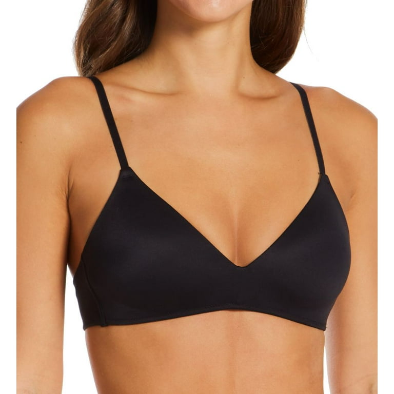 Women's Hanes DHY207 Authentic Lightly Lined T-Shirt Wirefree Bra (Black  34D) 