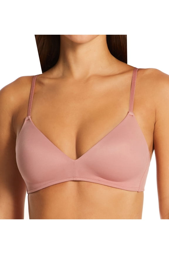 Women's Hanes DHY207 Authentic Lightly Lined T-Shirt Wirefree Bra (Earthen Tan 34D)