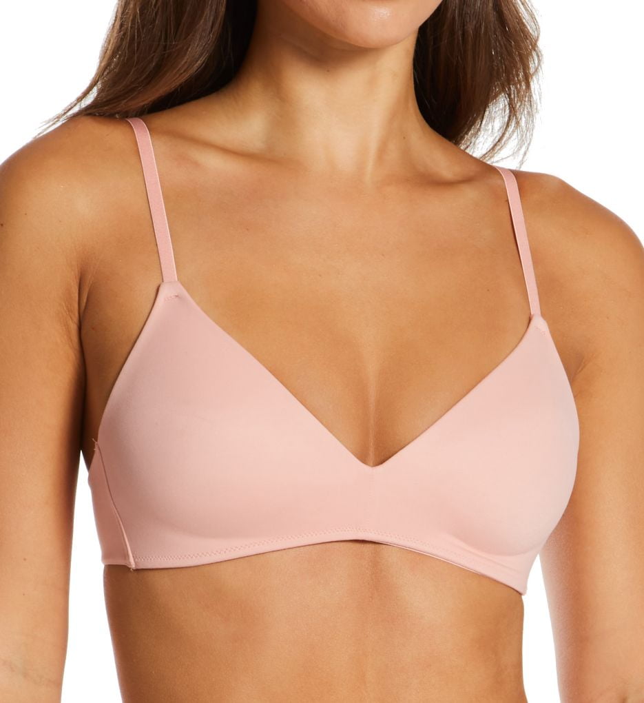 Women's Hanes DHY207 Authentic Lightly Lined T-Shirt Wirefree Bra (Pink  Gleam 38D)