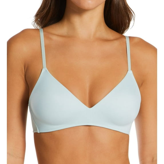 Women's Hanes DHY207 Authentic Lightly Lined T-Shirt Wirefree Bra (Soft Celadon 36B)