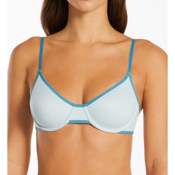 Women's Hanes DHY208 Authentic Unlined Underwire Bra (Soft Celadon Oceanstrm 32A)