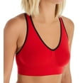 thumbnail image 1 of Women's Hanes G39F Get Cozy Racerback Pullover ComfortFlex Fit Bra (Sheltonred/Blackcombo M), 1 of 3