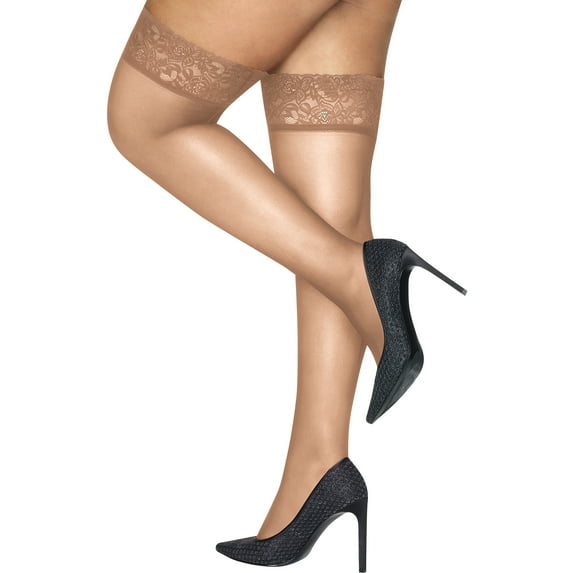 Hanes Curves Lace Thigh High