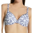 thumbnail image 1 of Women's Hanes HU02 Ultimate T-Shirt Soft Contour Underwire Bra (Navy Toile Print 38D), 1 of 4