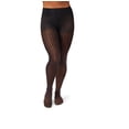 thumbnail image 1 of Women's Hanes® Openwork Pinstripe Tights HG0014 Color: Black Size: XX LARGE, 1 of 3