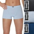 thumbnail image 1 of Women’s Hanes® Originals Ultimate® 3-Pack Stretch Cotton Boxer Brief Underwear 45VOBB Color: Grey Lilac Navy Size: LARGE, 1 of 4