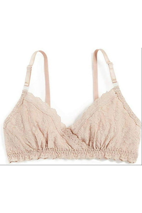 Women’s Hanky Panky Signature Lace Nursing Bralette, Size X-Small – Beige